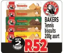 Supa Store BAKERS Tennis biscuits 200g assrt offer