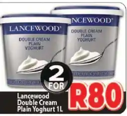 Supa Store Lancewood Double Cream Plain Yoghurt 1L offer