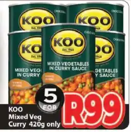Supa Store KOO Mixed Veg. Curry 420g offer