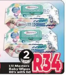 Supa Store L'il Masters Baby Wipes 80's with lid offer