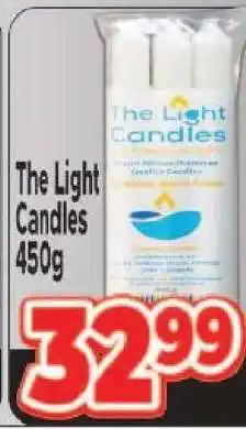 Supa Store The Light Candles 450g offer