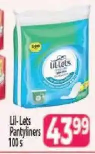Supa Store LIL-LETS PANTYLINERS offer