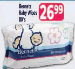 Supa Store Bennetts Baby Wipes 80's offer