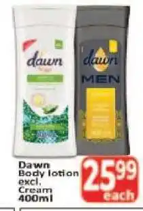 Supa Store Dawn Body lotion excl. Cream offer