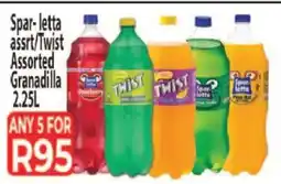 Supa Store Spar-letta assrt/Twist Assorted Granadilla offer