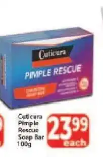 Supa Store Cuticura Pimple Rescue Soap Bar 100g offer