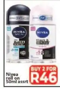 Supa Store Nivea roll on 50ml assrt offer