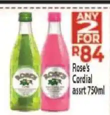 Supa Store Rose's Cordial offer