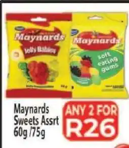 Supa Store Maynards Sweets Assrt 60g/75g offer