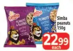 Supa Store Simba peanuts 150g offer