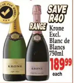 Supa Store Krone Excl. Blanc de Blancs 750ml offer