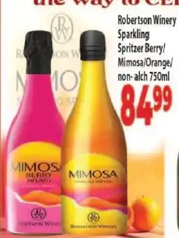 Supa Store Robertson Winery Sparkling Spritzer Berry/Mimosa/Orange offer