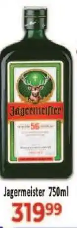 Supa Store Jagermeister 750ml offer