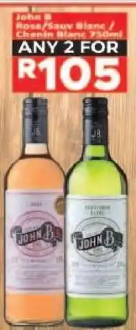 Supa Store John B Rosé/Sauv Blanc/Chenin Blanc 750ml offer