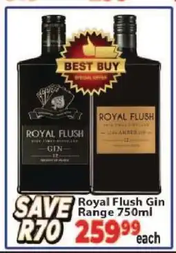 Supa Store Royal Flush Gin Range 750ml offer