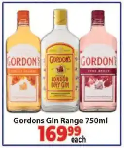 Supa Store Gordons Gin Range 750ml offer