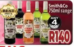 Supa Store Smith&Co 750ml range offer