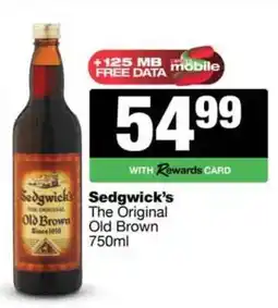 Spar Tops Sedgwick's The Original Old Brown 750ml offer