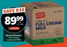 Checkers Spring Meadow Full Cream Long Life Milk offer