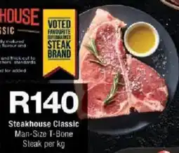 Checkers Steakhouse Classic Man-Size T-Bone Steak offer