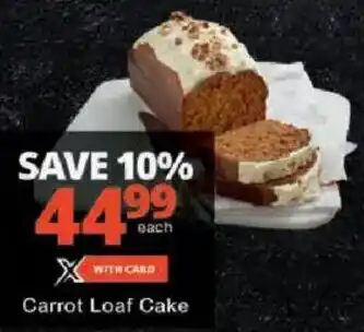 Checkers Carrot Loaf Cake offer