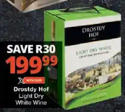 Checkers Drostdy Hof Light Dry White Wine offer