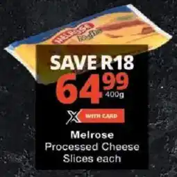 Checkers Melrose Processed Cheese Slices offer