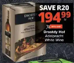 Checkers Drostdy Hof Adelpracht White Wine offer