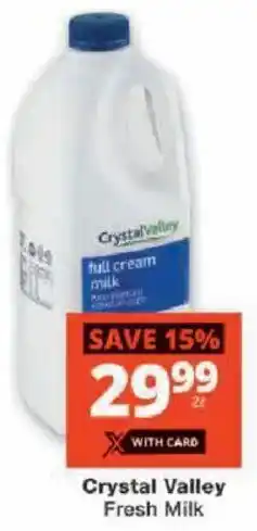 Checkers Crystal Valley Fresh Milk offer