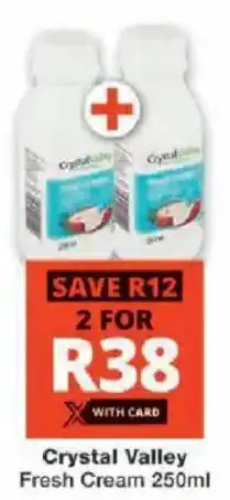 Checkers Crystal Valley Fresh Cream offer
