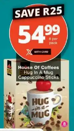Checkers House Of Coffees Hug In A Mug Cappuccino Sticks offer
