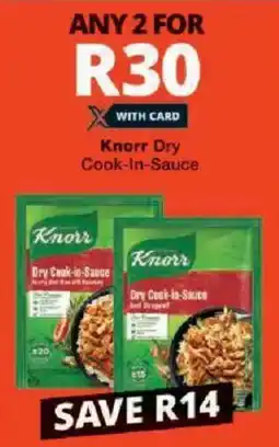 Checkers Knorr Dry Cook-In-Sauce offer