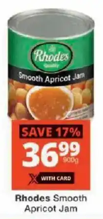 Checkers Rhodes Smooth Apricot Jam offer
