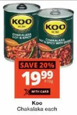 Checkers Koo Chakalaka offer