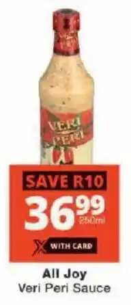 Checkers All Joy Veri Peri Sauce offer