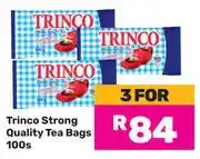 Game Trinco Strong Quality Tea Bags-For 3 x 100's Pack offer