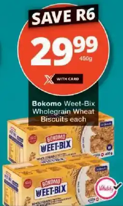 Checkers Bokomo Weet-Bix Wholegrain Wheat Biscuits offer