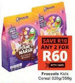 Checkers Froozels Kids Cereal offer