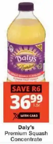 Checkers Daly's Premium Squash Concentrate offer