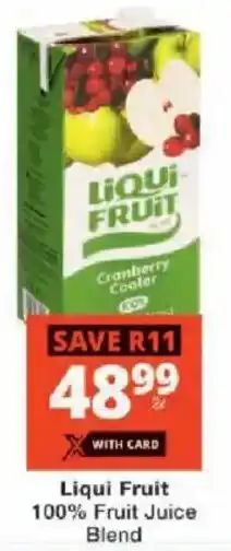 Checkers Liqui Fruit 100% Fruit Juice Blend offer