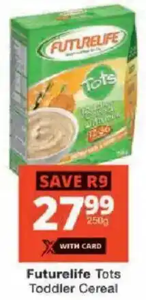 Checkers Futurelife Tots Toddler Cereal offer