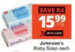 Checkers Johnson's Baby Soap offer