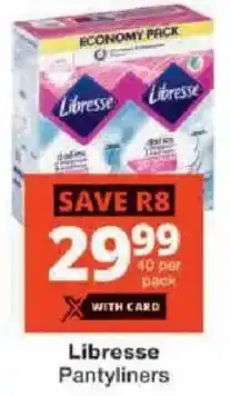 Checkers Libresse Pantyliners offer