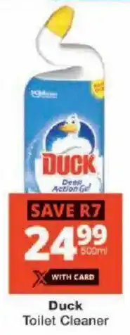 Checkers Duck Toilet Cleaner offer