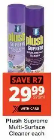 Checkers Plush Supreme Multi-Surface Cleaner offer