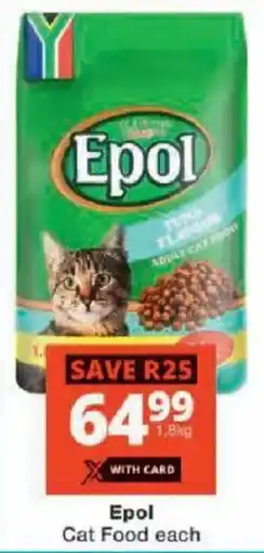 Checkers Epol Cat Food offer