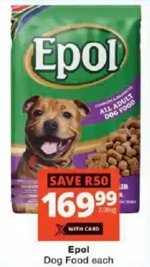 Checkers Epol Dog Food offer