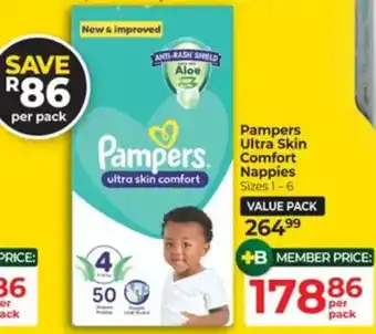 Pampers Ultra Skin Comfort Nappies