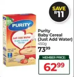 Dis-Chem Purity Baby Cereal offer