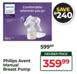 Dis-Chem Philips Avent Manual Breast Pump offer